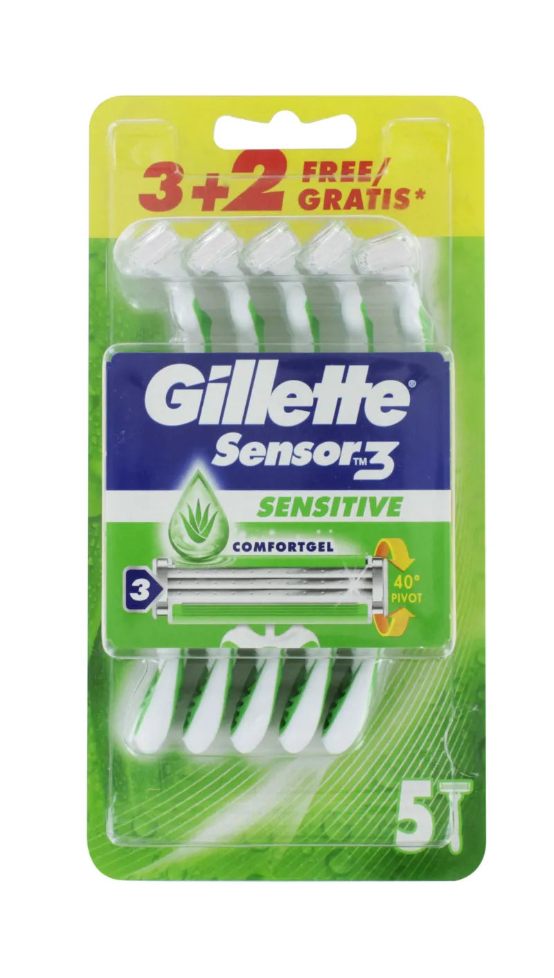 Gillette Blue 3 Sensor Care Razors 5S (Pack of 6)