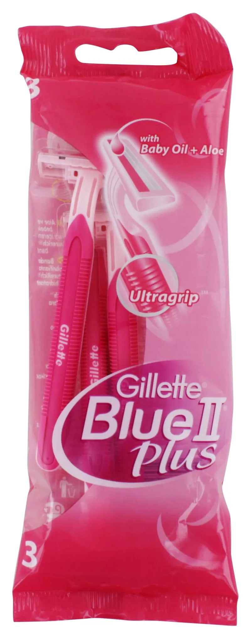 Gillette Blue 2 Plus 3S Pink Razors (Pack of 12)