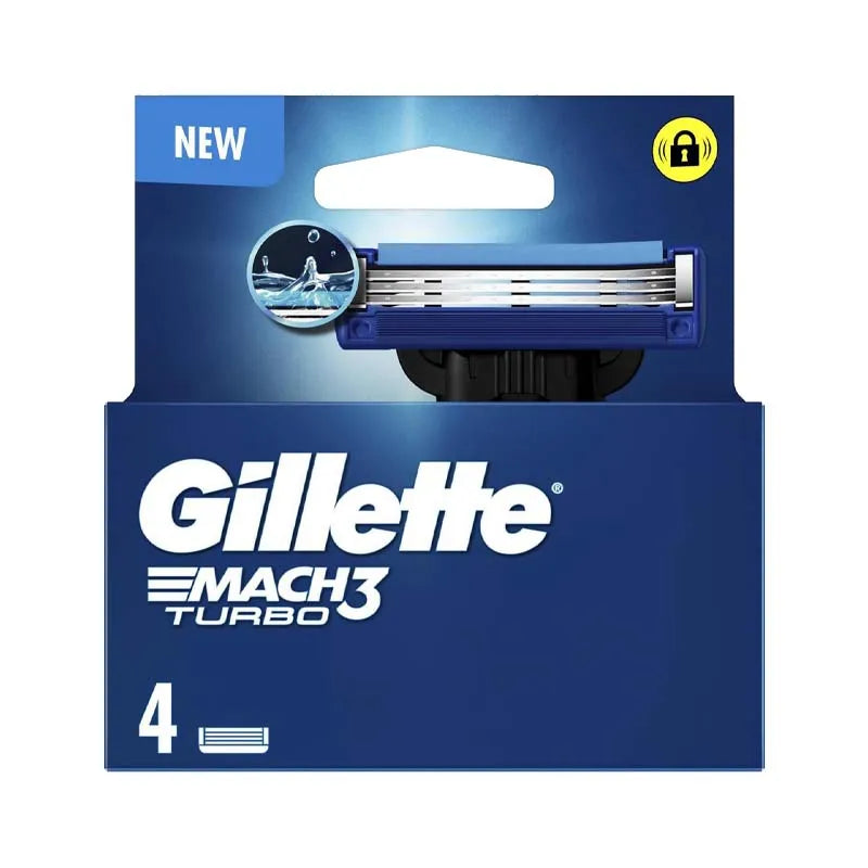Gillette Mach 3 Turbo Blades 4S (Pack of 12)