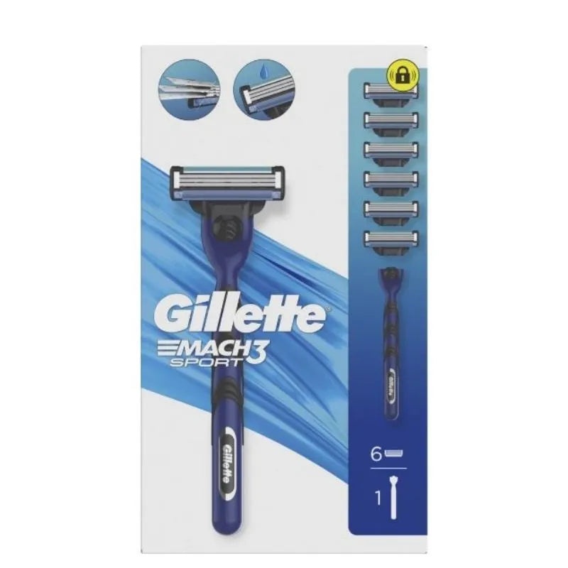 Gillette Mach 3 Sport Razor 6 Head – razor