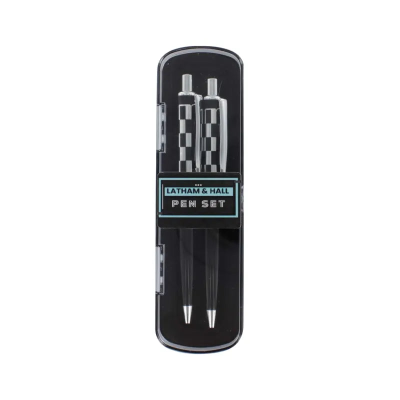 Latham & Hall Pen Set Penbox43 Chequered (Pack of 6)