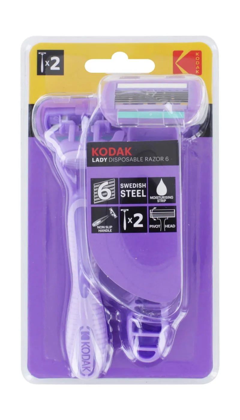 Kodak Lady 6 Blade Razors 2S (Pack of 6)