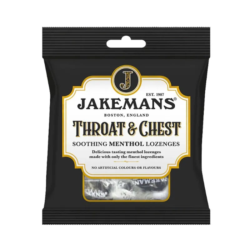 Jakemans Throat & Chest 73G Bags X12 (Pack of 12)