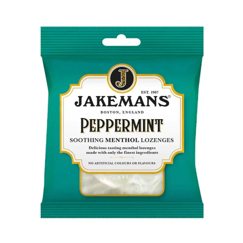 Jakemans Peppermint Menthol 73G X12 (Pack of 12)