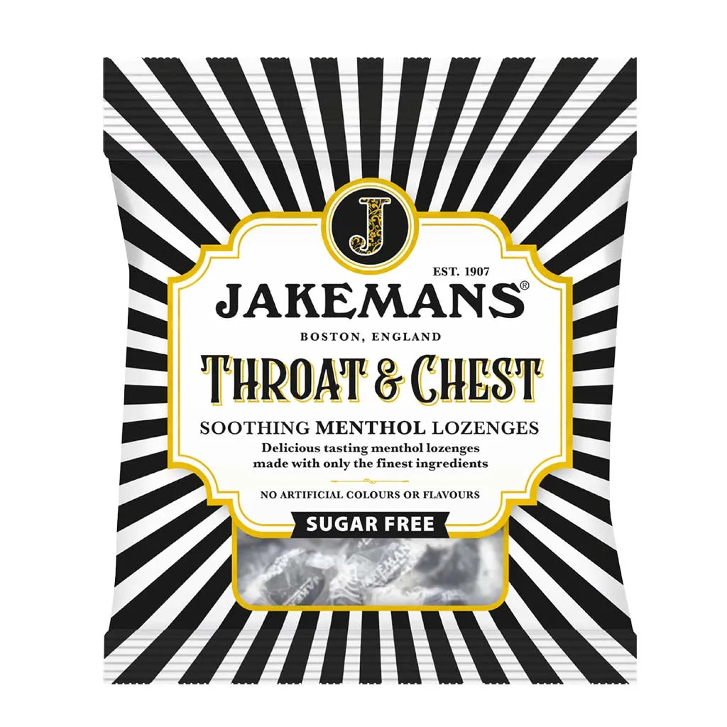 Jakemans Sugar Free Throat & Chest 50G X12 (Pack of 12)