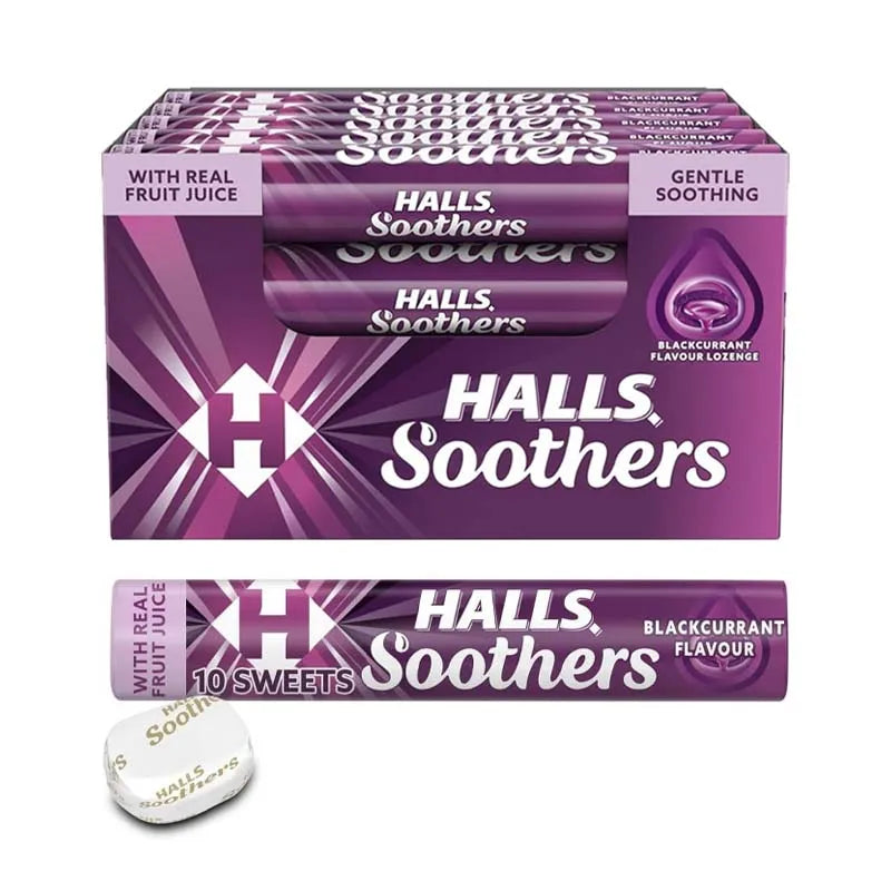 Halls Soothers Blackcurrant X20 (Pack of 20)
