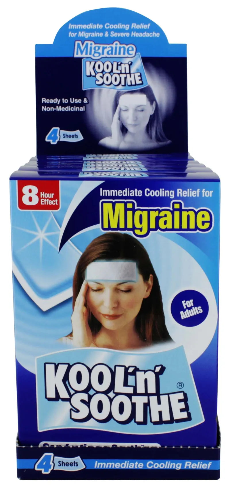 Kool'N'Soothe Migraine 4 Sheets (Pack of 6)