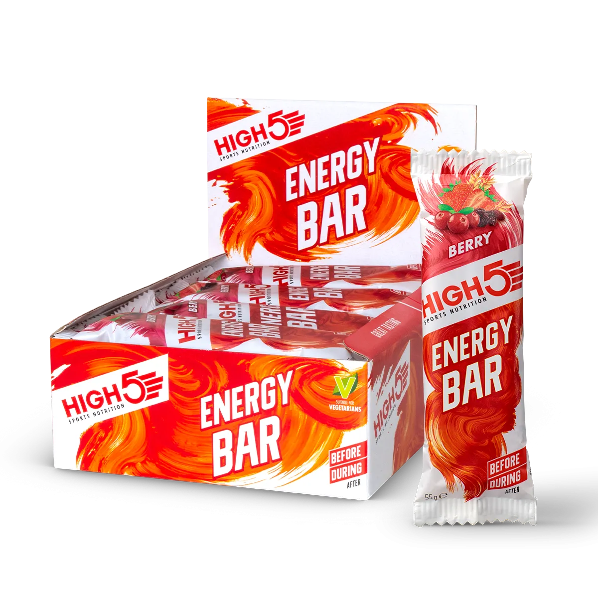 High 5 Energy Bar Berry 55G X12 (Pack of 12)