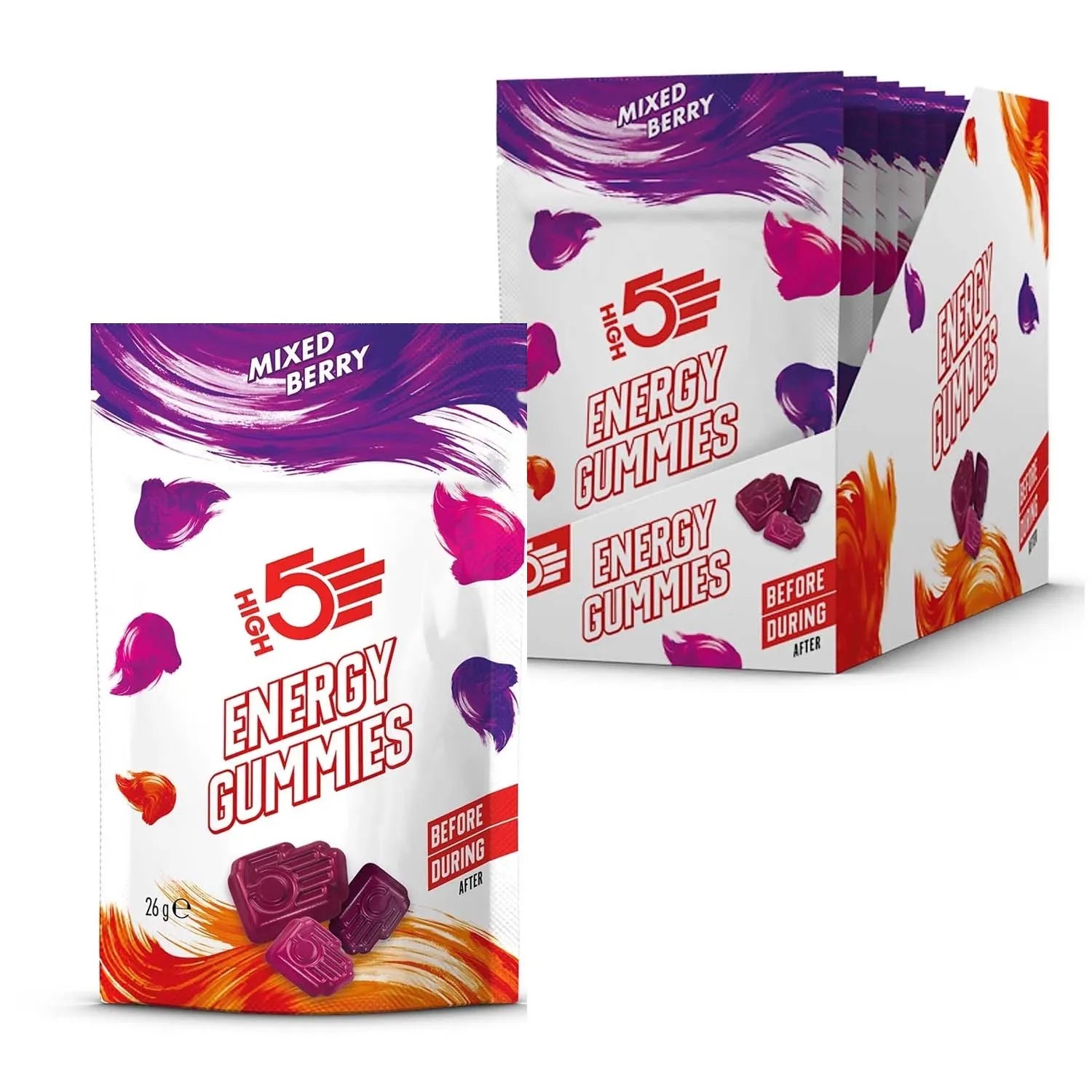 High 5 Energy Gummies Mixed Berry X10 (Pack of 10)