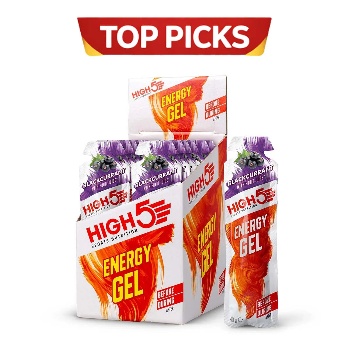 High 5 Energy Gel Blackcurrant 40G X20 (Pack of 20)