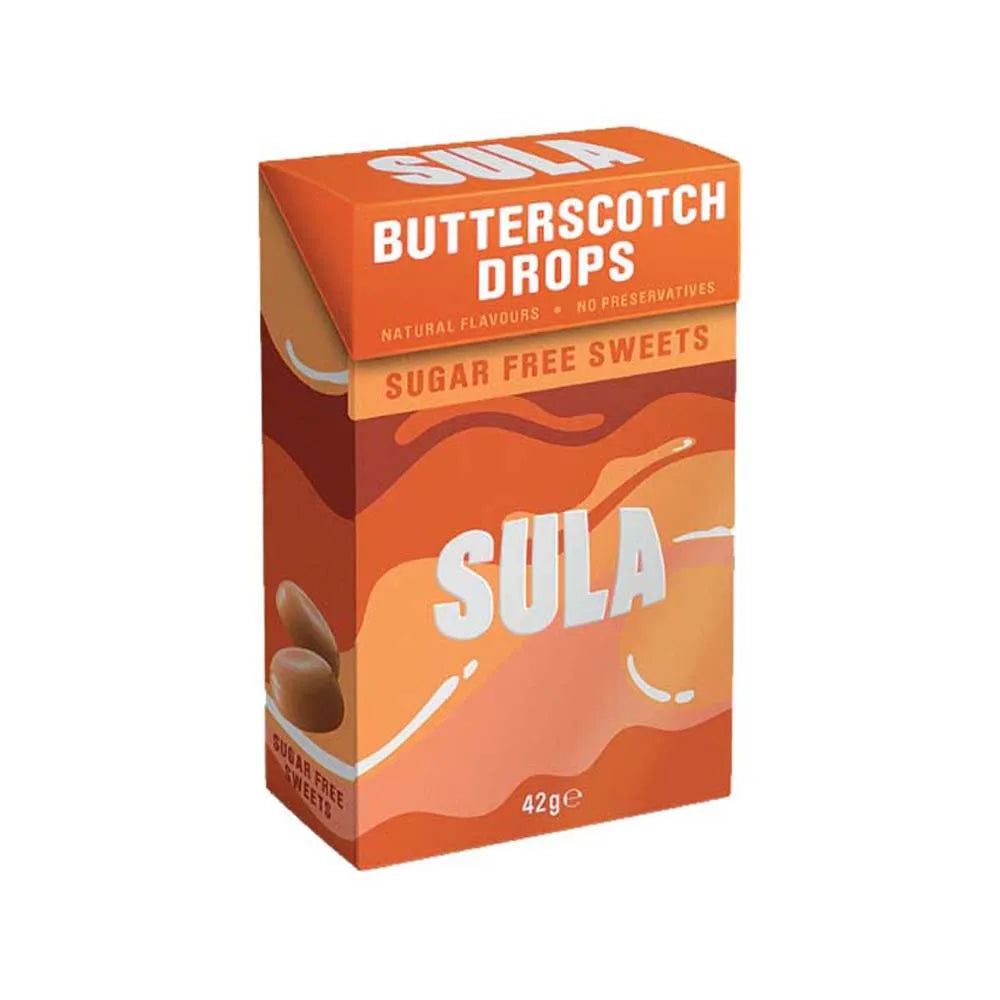 Sula Sugar Free Butterscotch Sweets X14 (Pack of 14)
