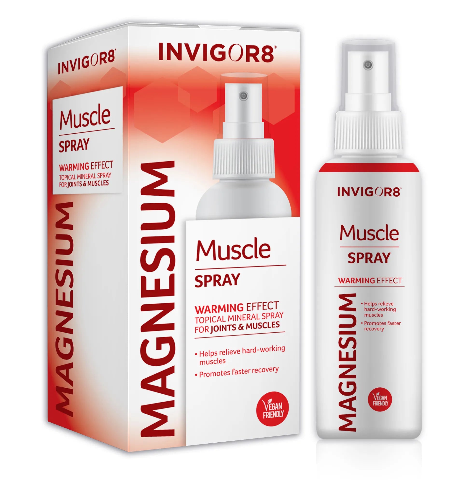 Invigor 8 Magnesium Muscle Spray 100ML For Joints And Muscles (Pack of 6)