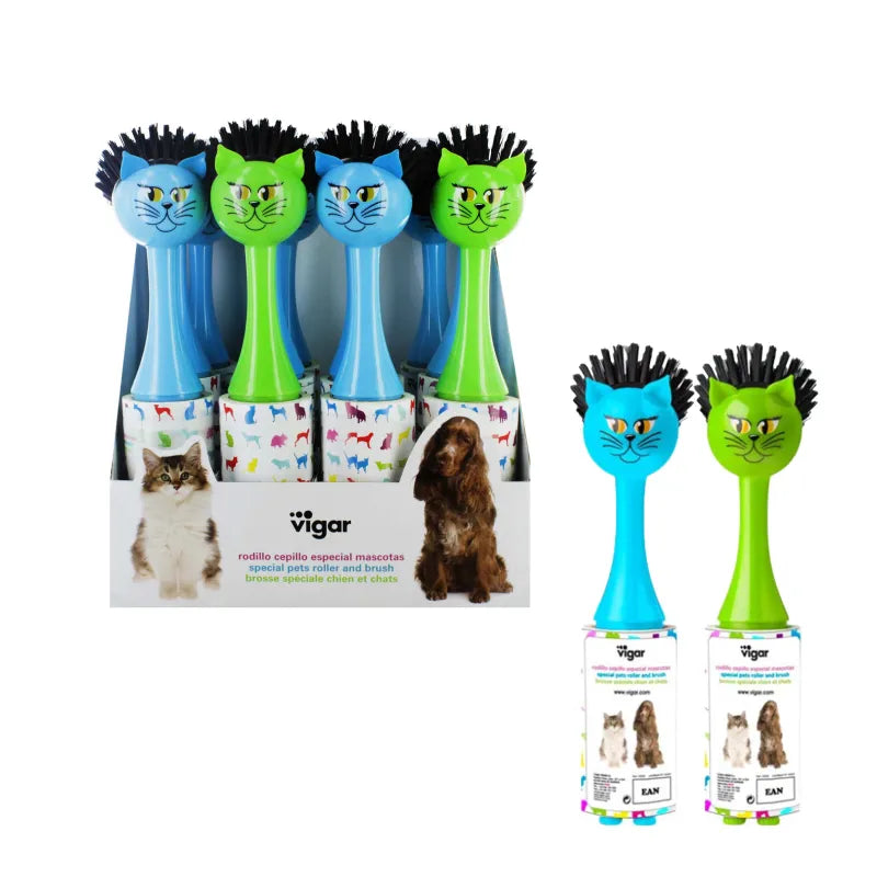 Vigar Pet Brush With Roller X12 (Pack of 12)