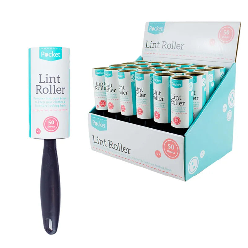 Lint Roller 50 Sheets Disp X24 (Pack of 24)