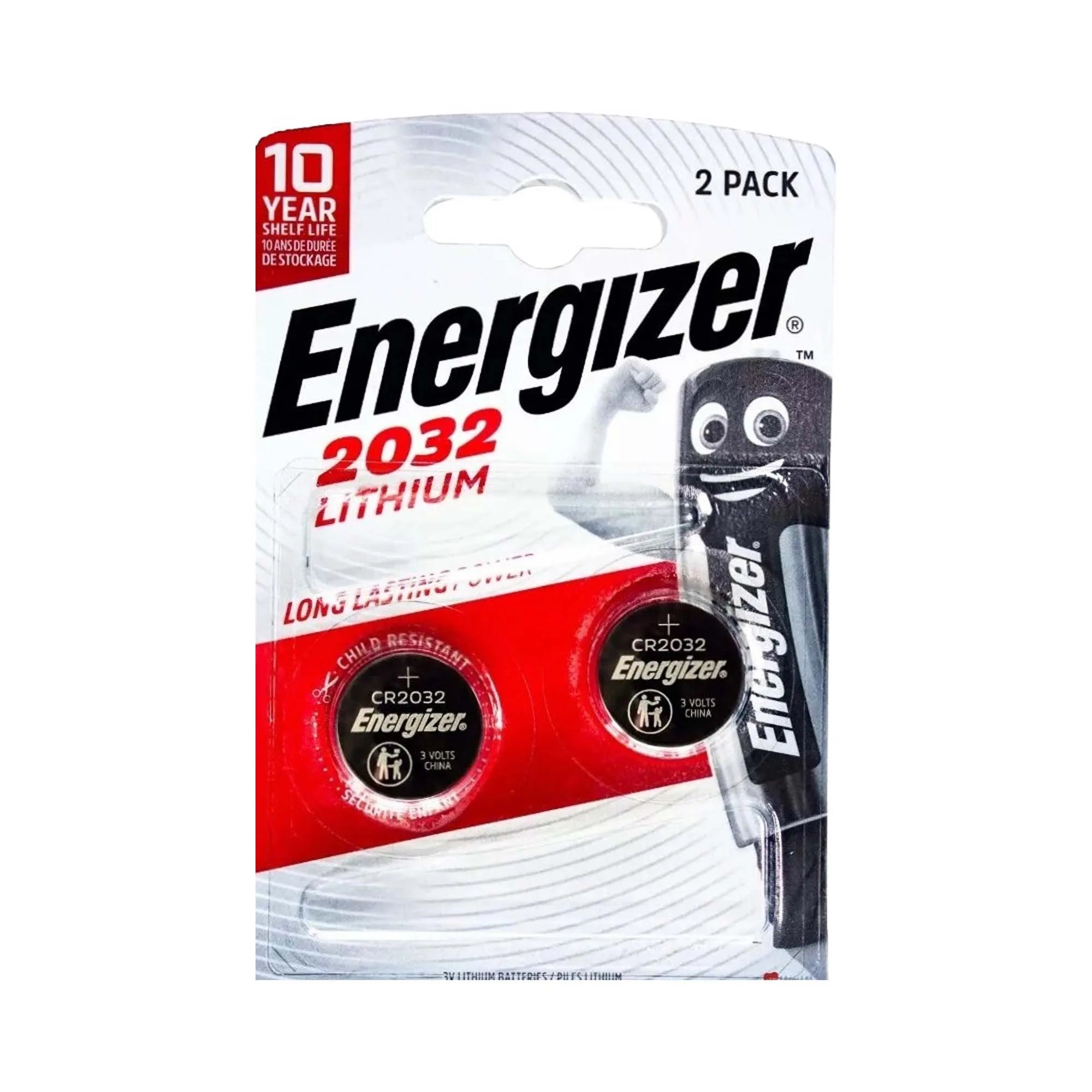 Energizer 2032 Lithium Battery 2 PK (Pack of 6)