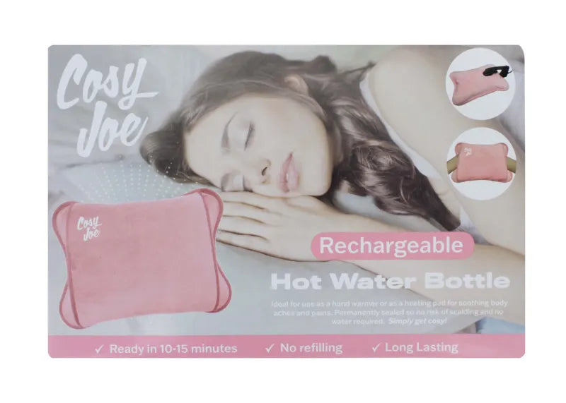Cosy Joe Electric Hot Water Bottle Pink (Pack of 3)