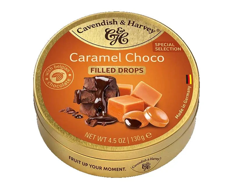 Cavendish & Harvey Caramel Filled With Chocolate Drops 130G X 11 (Pack of 11)