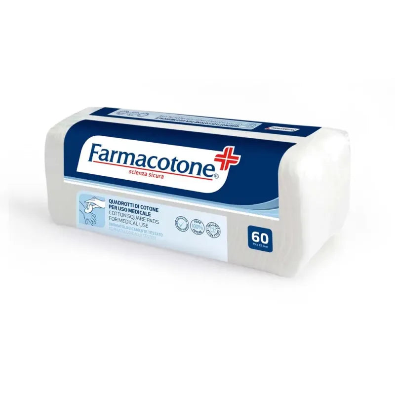 1541 Farmacotone 60 Medical Cotton Squares X12 (Pack of 12)