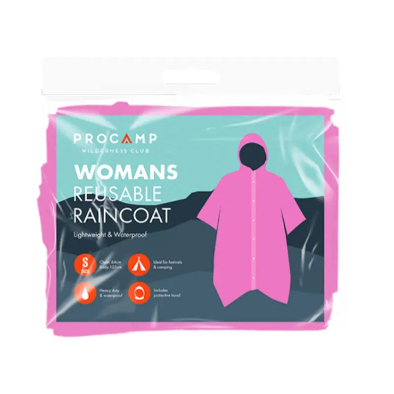 Womans Reuseable Raincoat Poncho (Pack of 12)