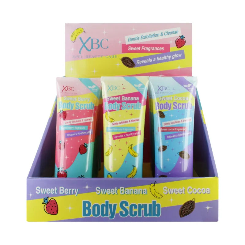 Xbc Sweet Body Scrubs Mixed X 12 (Pack of 12)