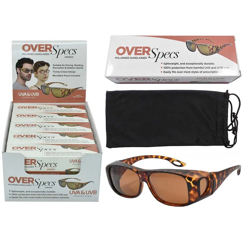 Overspecs Sunglasses Matte Tort X10 (Pack of 10)