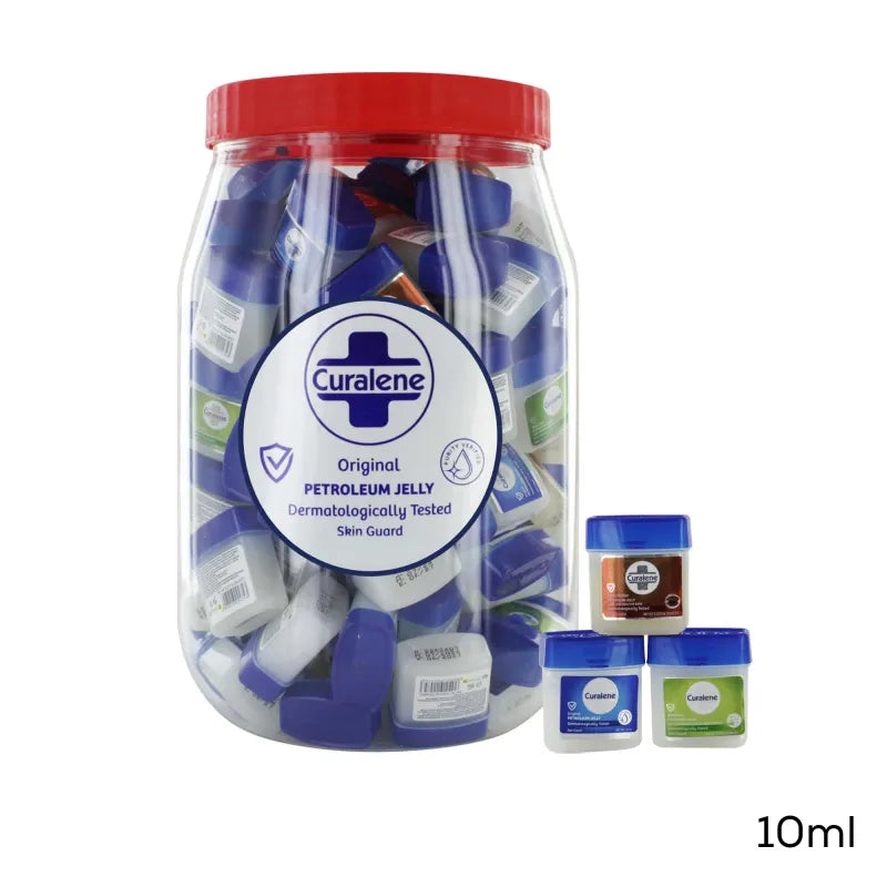 Curalene10ML Petroleum Jelly Mini Pot Disp X100 Mixed (Pack of 100)