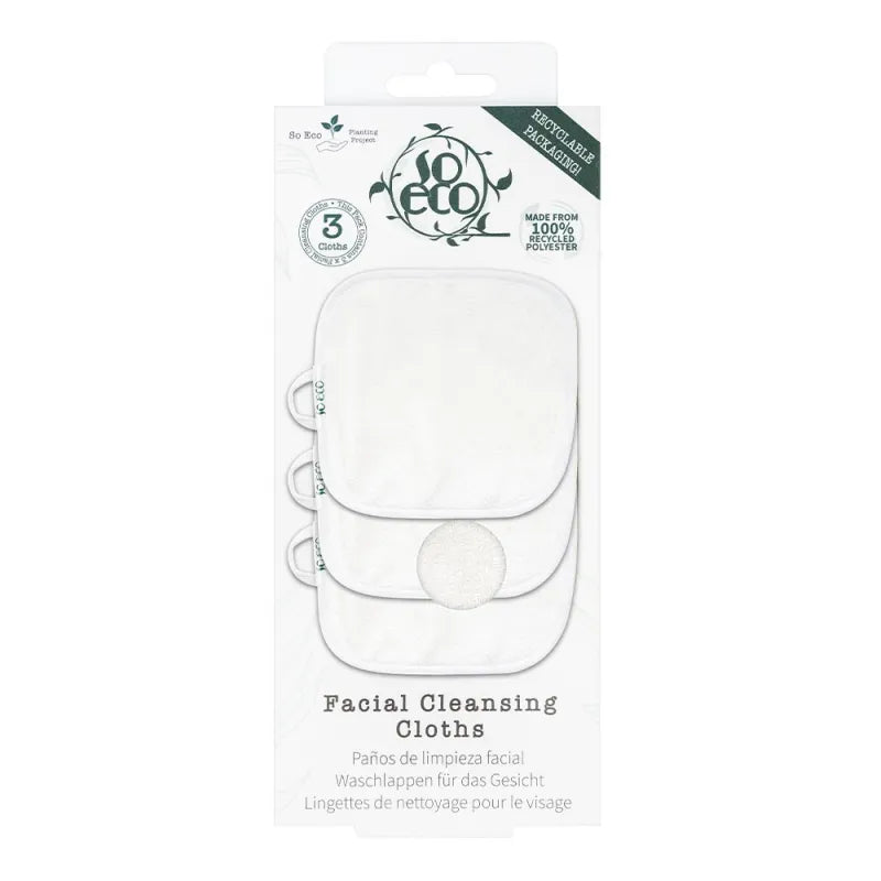 So Eco 3 Cleansing Face Cloths 80 40 063 (Pack of 6)