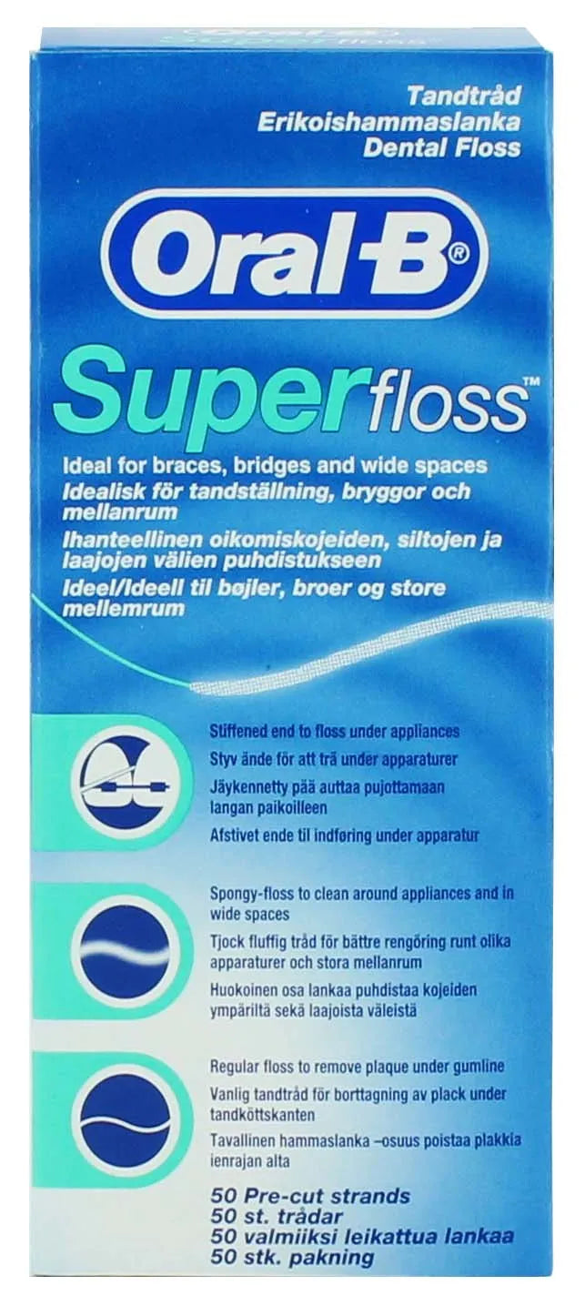 Oral B Super Floss (Pack of 12)