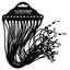 Black Glass Cords X 12 (Pack of 12)