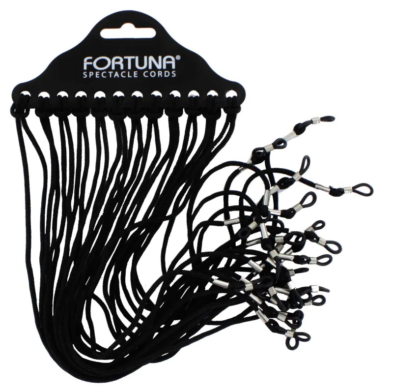 Black Glass Cords X 12 (Pack of 12)