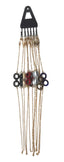 Gold Chain Coloured Bead Glass Holder X12 (Pack of 12)