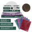 Crystal Clear Anti Slip Grip Lens Cleaning Cloth 15X18Cm Disp X36 (Pack of 36)