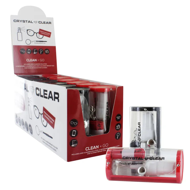 Crystal Clear Optical Cleaning Kit X12 (Pack of 12)