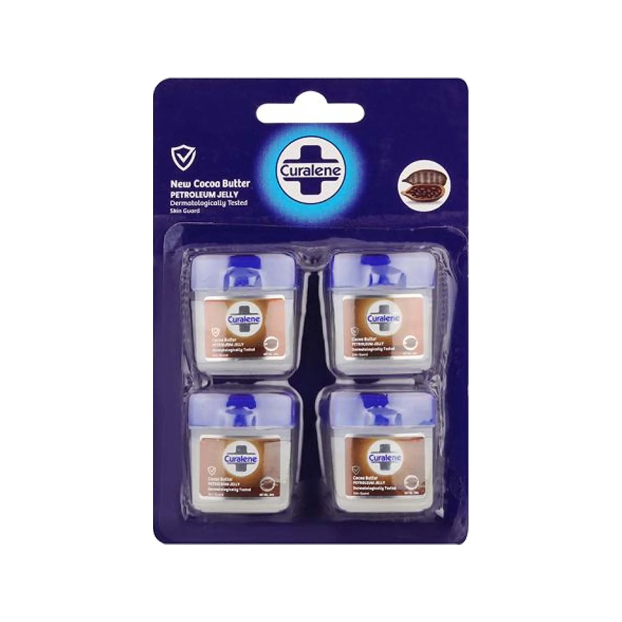 Curalene Petroleum Jelly Mini Size 4X10ML Pack Cocoa Butter (Pack of 12)
