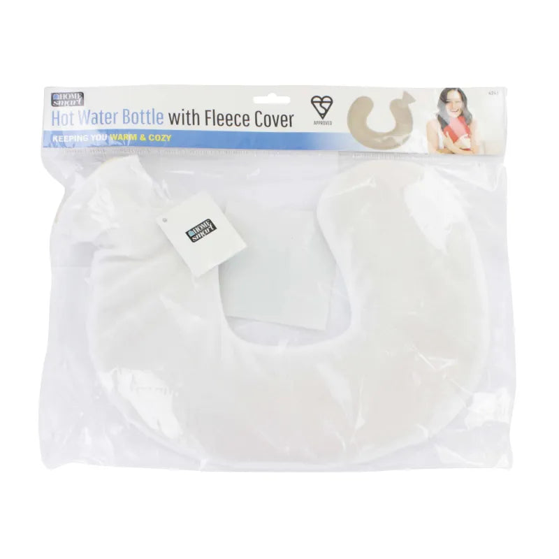4241 Home Smart Neck/Shoulder Fleece Covered Hot Water Bottle (Pack of 6)