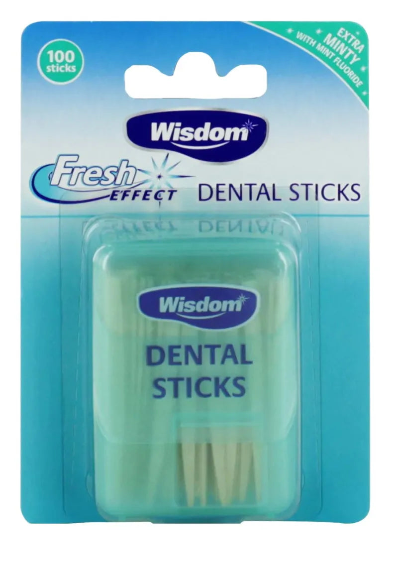 Wisdom 100 Wooden Dental Sticks***Price Increase (Pack of 6)