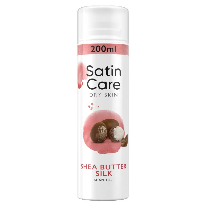 Satin Care Shea Butter Shave Gel 200ML (Pack of 6)