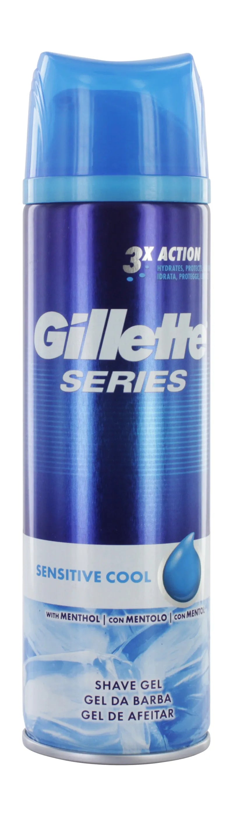 Gillette Sensitive Cool Shave Gel 200ML (Pack of 6)