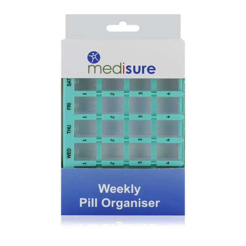 Ms22342 Weekly Pill Box Organiser Medisure (Pack of 6)