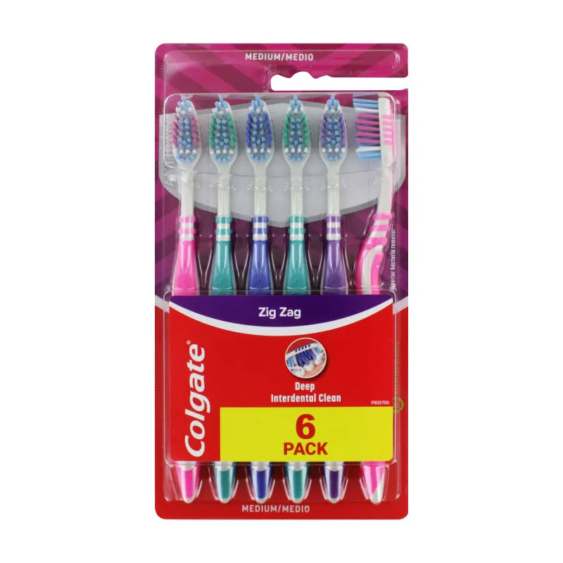 Colgate Zig Zag 6 Pack Toothbrush (Pack of 6)