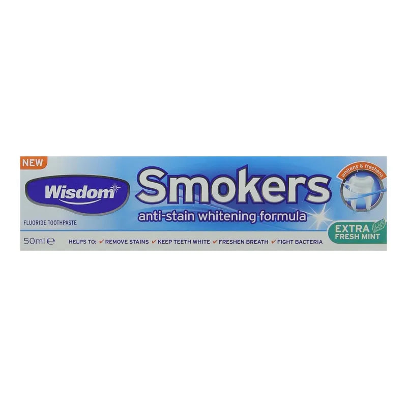 Wisdom Smokers T/Paste 50ML (Pack of 12)