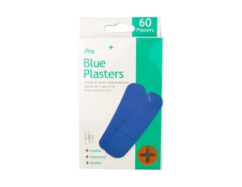 Med2716 60 Blue Plasters (Pack of 12)