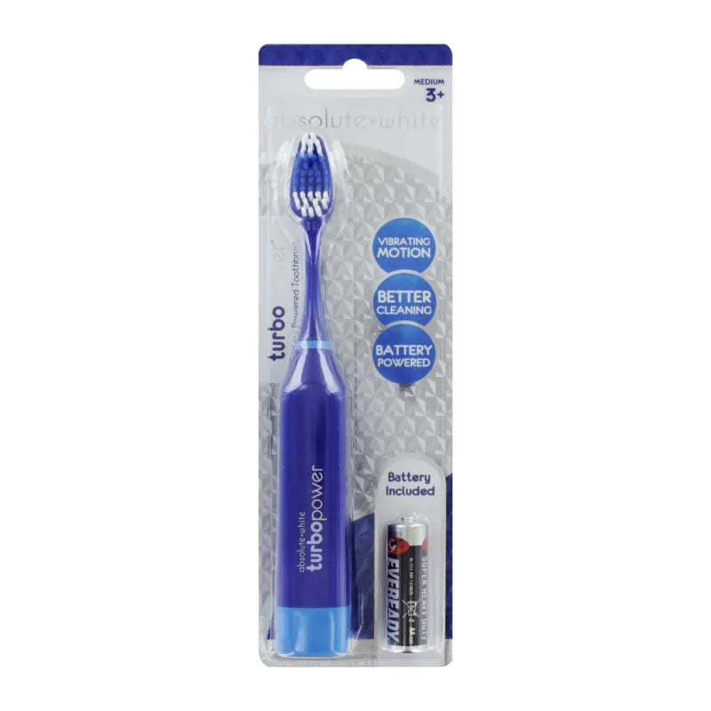 Absolute White Battery Toothbrush (Pack of 6)