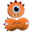 Resteazzz Head Pillow With Eye Mask Orange Monster (Pack of 3)