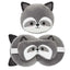 Resteazzz Head Pillow With Eye Mask Grey Racoon (Pack of 3)