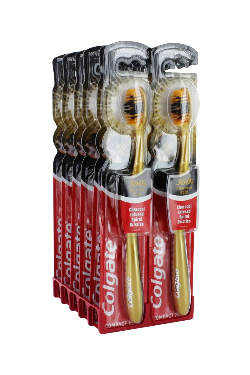 Colgate Charcoal Gold Infused T/Br X12 (Pack of 12)