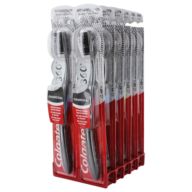 Colgate Charcoal Infused Toothbrush X12 (Pack of 12)