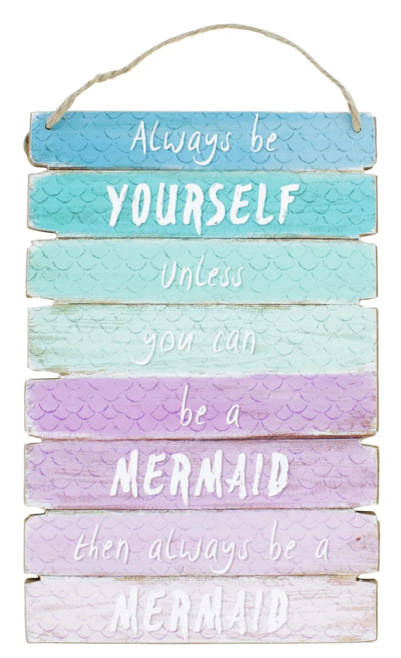 Me05317 Mermaid Ombre Wall Plaque (Pack of 6)