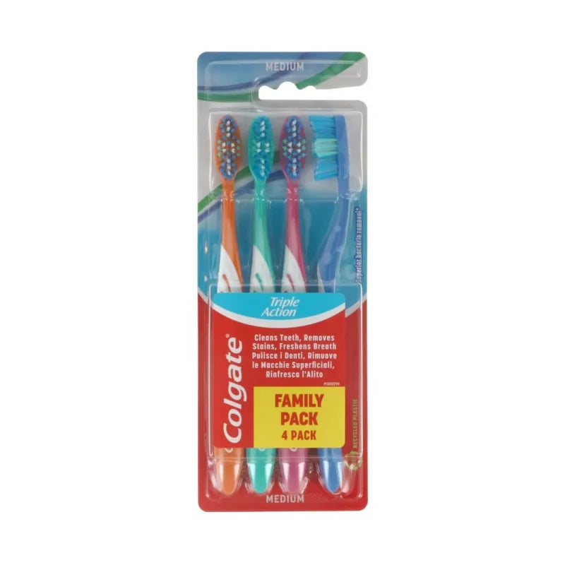 Colgate Triple Action 4 Pack Toothbrush (Pack of 6)