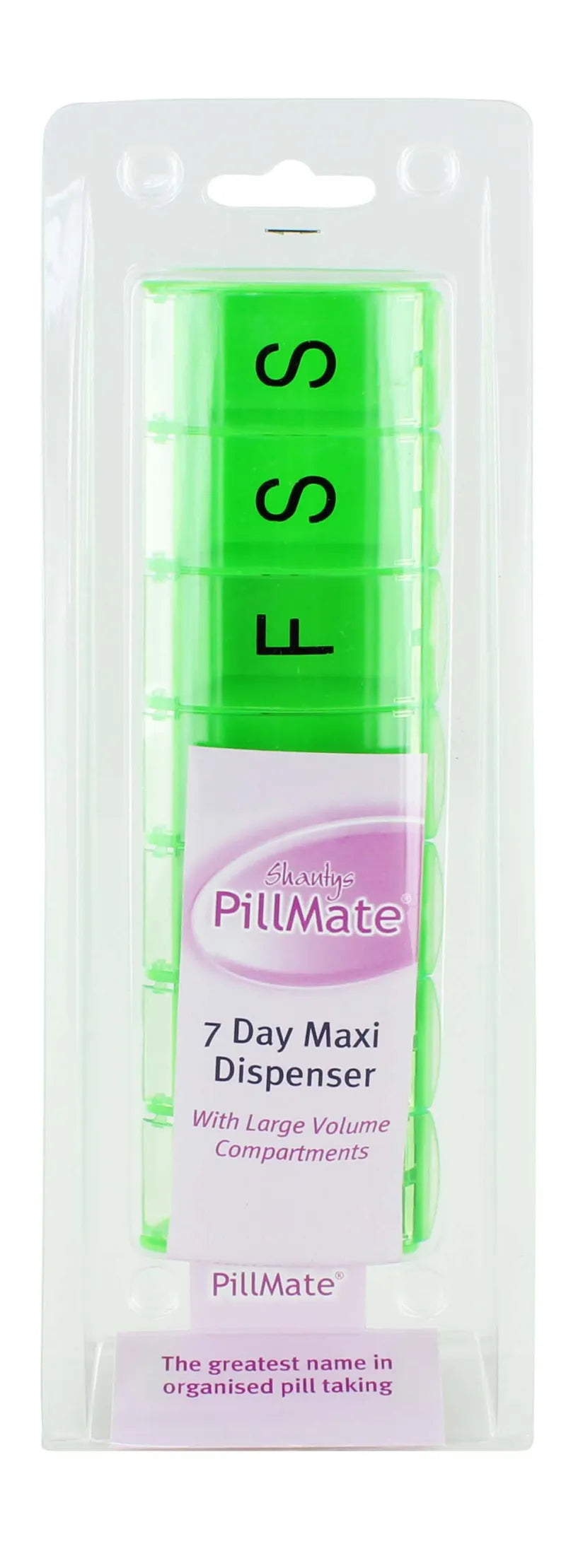 19028 7 Day Maxi Dispenser Pillmate Pill Box (Pack of 4)